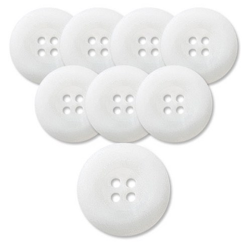 동대문단추왕 무광 코트 가디건 단추 15mm, 화이트어게인, 8개