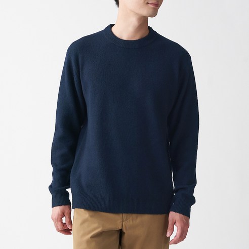 무인양품 남성용 MUJI 혼방 크루넥 스웨터 AAD07A0A