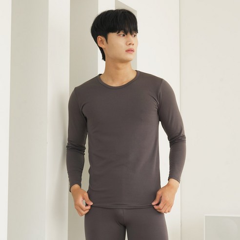 남성용 코지웜 피치기모 내의 상하세트