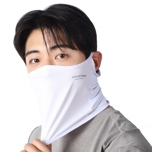 코오롱글로벌 쿨핏 넥스카프, 화이트, 1개