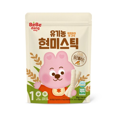 베베당 유기농 현미스틱 당근플러스, 당근, 30g, 1개