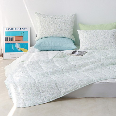 아망떼 알리스 시어서커 리플 여름 이불패드 세트