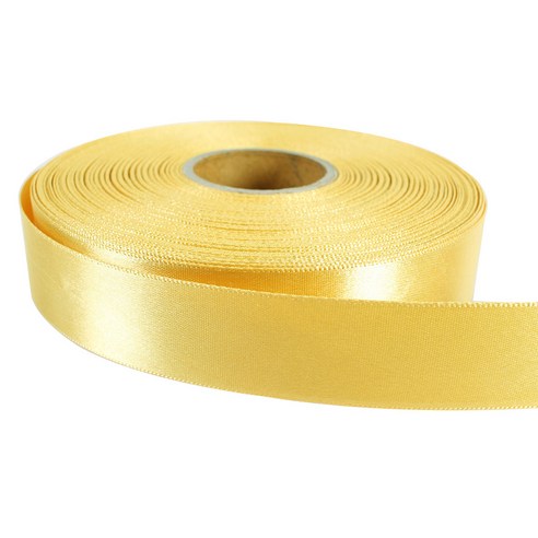 노크 고밀도 공단 리본끈 20mm, 겨자, 45m