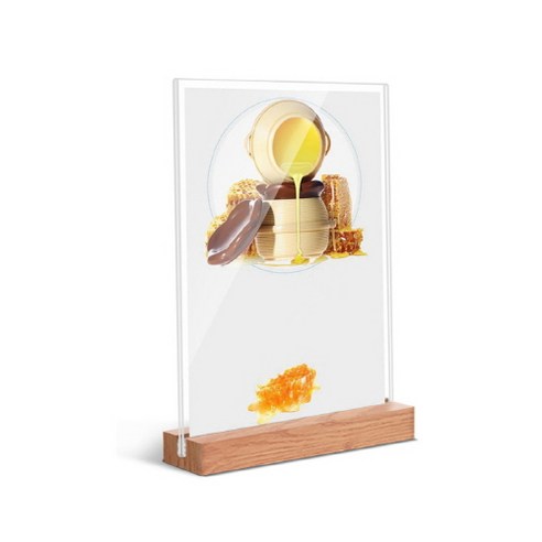 헤이러쉬 아크릴 메뉴판꽂이 세로 1, 1개