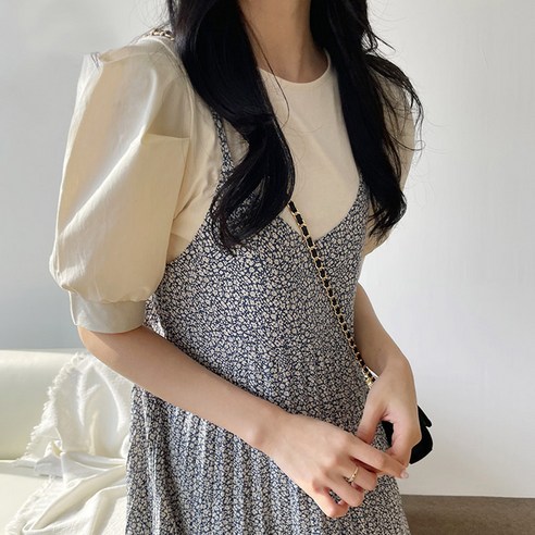 마이시즌 여성 메르디 퍼프 블라우스