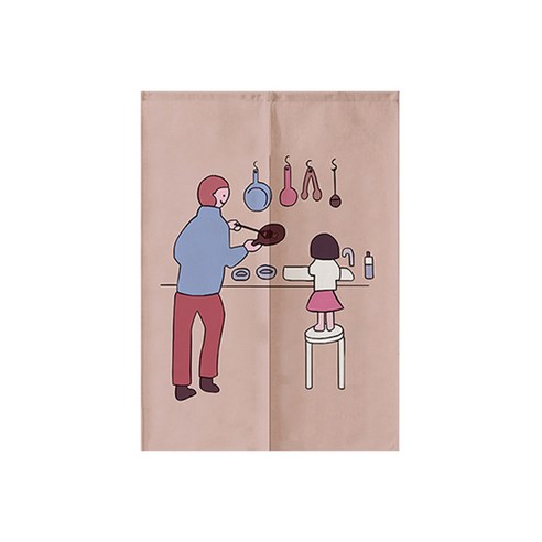 빈테리어 화목한 가족 파티션 커튼, 17