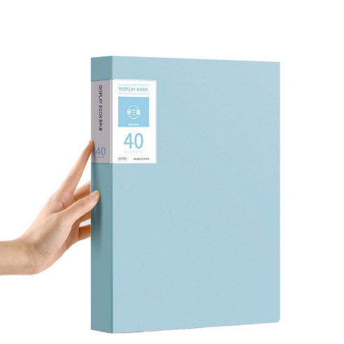 서류정리 A4 클리어파일 블루 40매, 1개