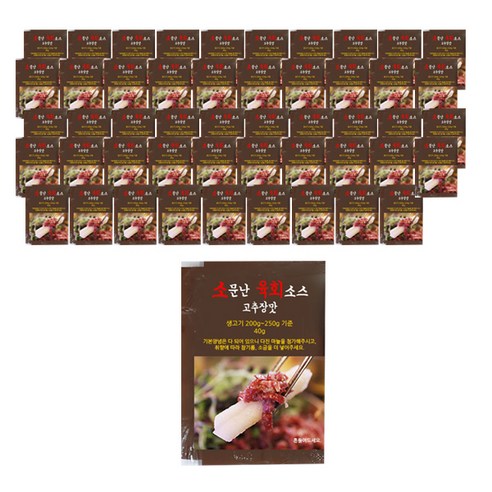 대현 고추장 육회소스, 40g, 50개