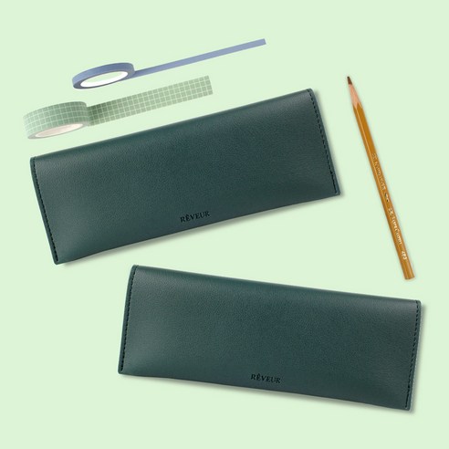 시간을 초월하는 우아함, 리코즈 레브어 클래식 가죽 펜 케이스