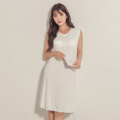 코코드림 여성용 샤프린 캡내장 원피스 잠옷 BNN1215