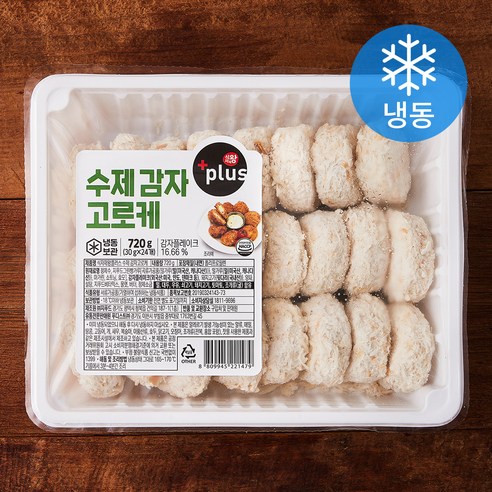 식자재왕 플러스 수제 감자 고로케 24개입 (냉동), 720g, 1개