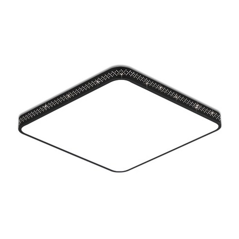 가온엘이디 마름모 LED 방등 60W, 주광색(블랙)