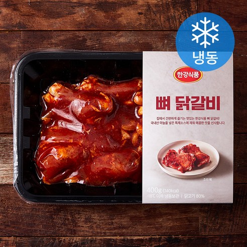 뼈 닭갈비 (냉동), 400g, 3개