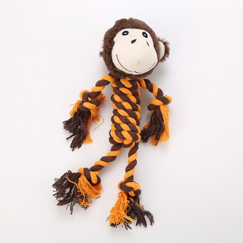카르노코리아 강아지 롱 로프 장난감 원숭이 32 x 12 cm, 혼합색상, 1개