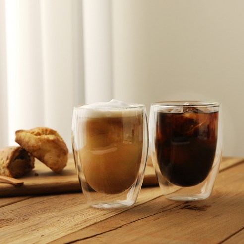 우아함과 기능성이 조화를 이룬 삼호유리의 더블레이어드 이중유리컵