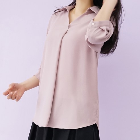 편안함과 스타일을 겸비한 빅걸스토리 여성용 빅사이즈 오피스룩 블라우스