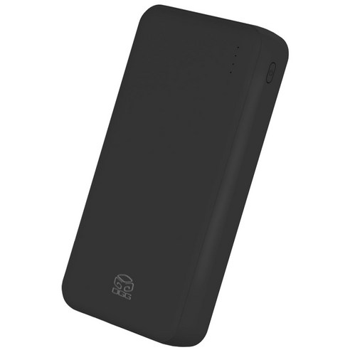 디지지 슬림 듀얼 2.0 고속충전 보조배터리 20000mAh, 블랙, SPE-2PQPPB200