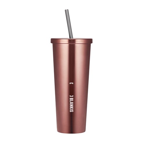 블랭키스 라운드 스텐 텀블러, 로즈골드, 750ml
