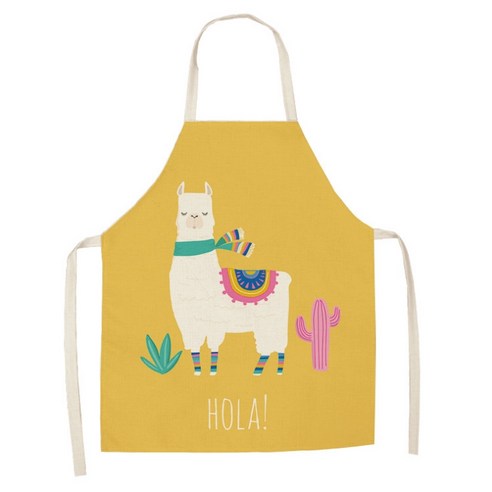 에이홉 알파카 일러스트 앞치마 68 x 55 cm, IT-06, 1개
