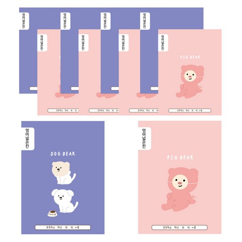 아트모아 뉴 초등 영어 넓은칸 노트, 랜덤발송, 10개