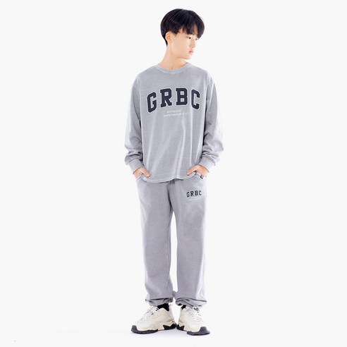 고스트리퍼블릭 GRBC 시그니처 피그먼트 오버핏 긴팔 트레이닝 상하의 세트 JTS-J95238