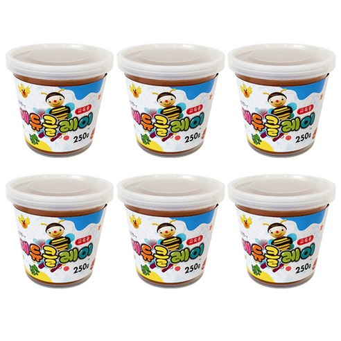 토단교재 에듀클레이 6p, 갈색, 250g, 6개