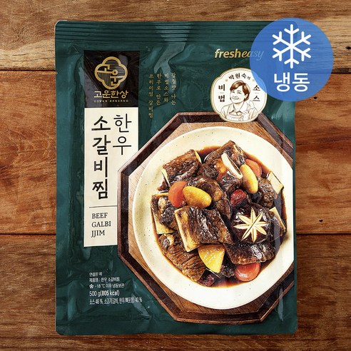 프레시지 박원숙의 고운한상 한우소갈비찜 (냉동), 500g, 1개