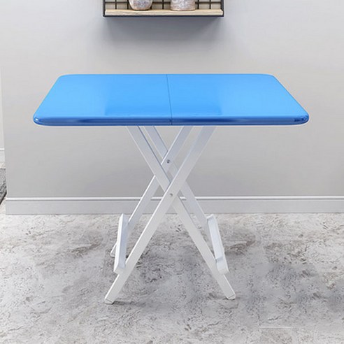 따니네 모던 접이식 테이블 80 x 80 x 75 cm ZZ014, 블루