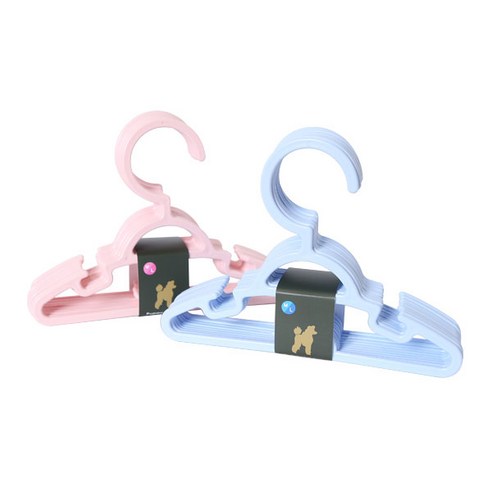 플라팜 강아지 잘나가개 옷걸이 핑크 10p + 블루 10p 세트