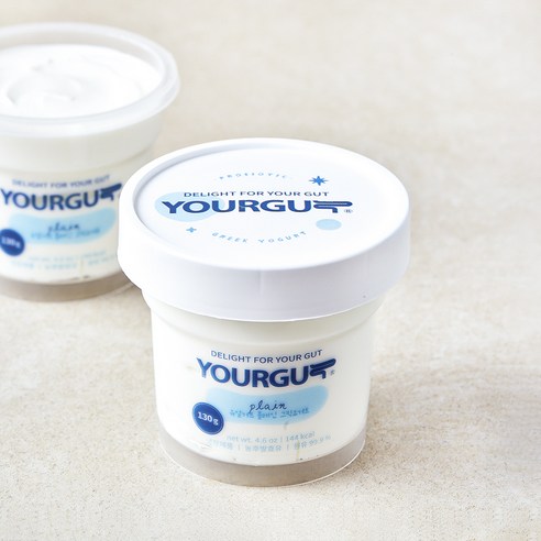 유얼거트 플레인 그릭요거트, 130g, 2개입, 1개