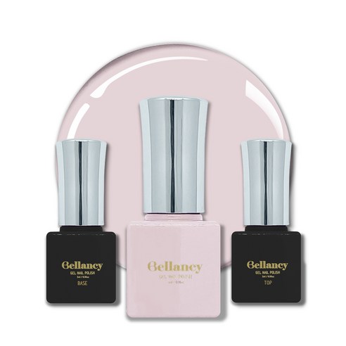 벨랑시 원스텝 젤네일 5ml + 젤네일 베이스 5ml + 젤네일 탑 5ml 세트, SN 04 누디 핑크(젤네일), 1세트