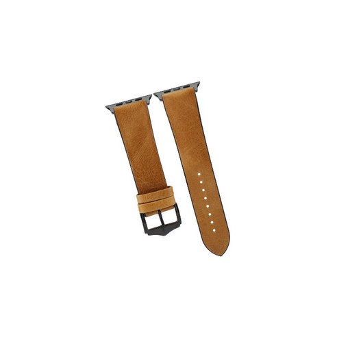 비쉐르 벨벳콩 애플워치 2 레더 밴드 스트랩 (42mm 호환 가능), 카라멜, 1개
