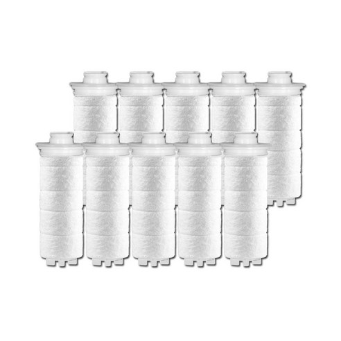 샤워플러스 아쿠아듀오 SF-1000 주방 핸디 염소녹물 리필 필터, 10개