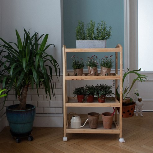 공간을 디자인하는 섬세한 조력자, 리빙숲 이동식 트롤리 4단