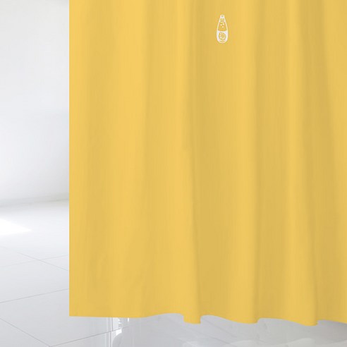 디자인수풀 북유럽 스타일 샤워 커튼 + 플라스틱 고리 12p + 커튼봉 세트, sc800(샤워커튼), 화이트(커튼봉)