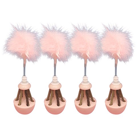 블럭마트 고양이 깃털오뚜기 장난감, TYPE 1, 4개