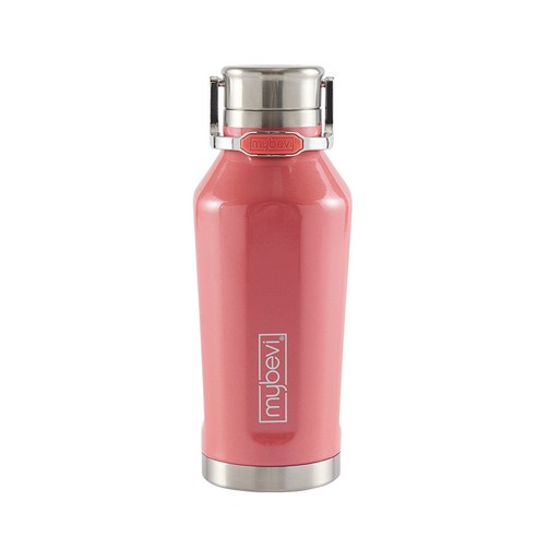 마이베비 콰트로 캔틴 캐리핸들 텀블러, 290ml, 코랄 스파클
