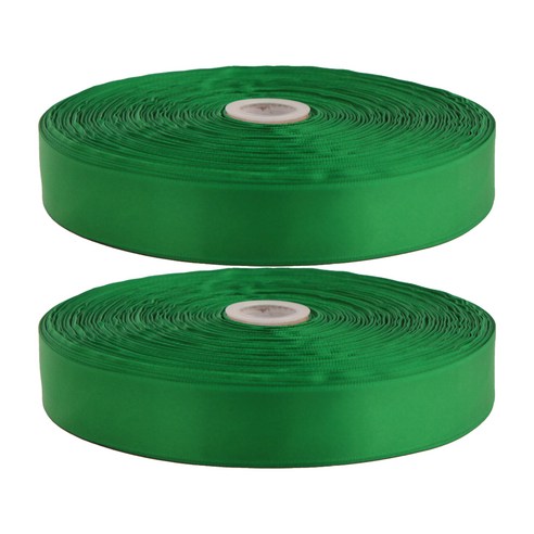 아이엔피 공단리본 25mm 2p, 초록(25A126), 90m