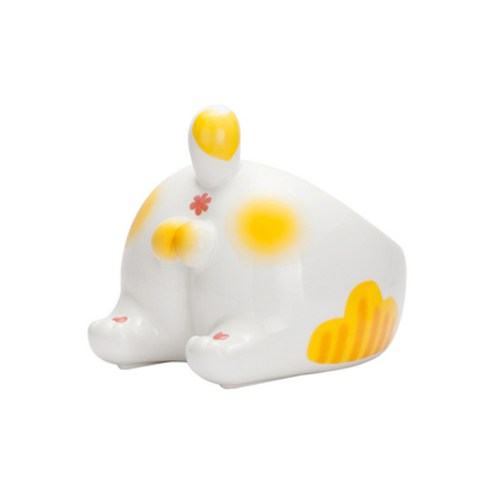 고양이 궁둥이 애니멀 식기, 주황, 1개