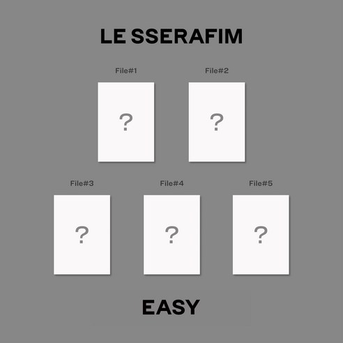 르세라핌 3rd Mini Album EASY COMPACT 버전 OUT FOLDER 랜덤발송 + BOOKLET 랜덤발송 + CD + PHOTOCARD 랜덤발송 + POSTCARD 랜덤발송 + LYRIC PAPER, 1CD