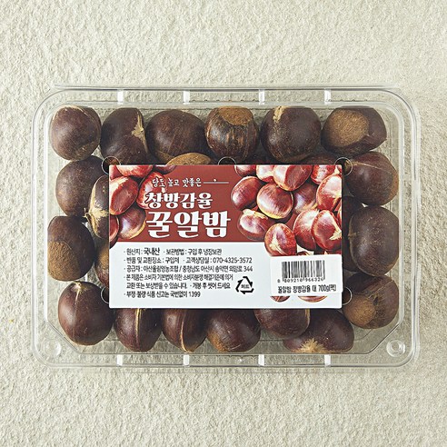 창방감율 꿀알밤 대, 1개, 700g