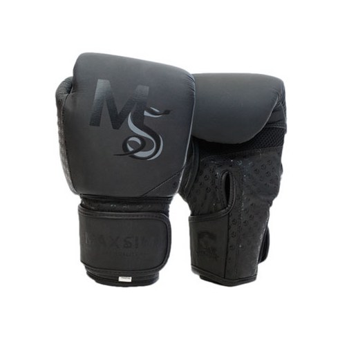 막심 MMA 격투기 가죽 복싱 무광 글러브, 매트블랙, 283g