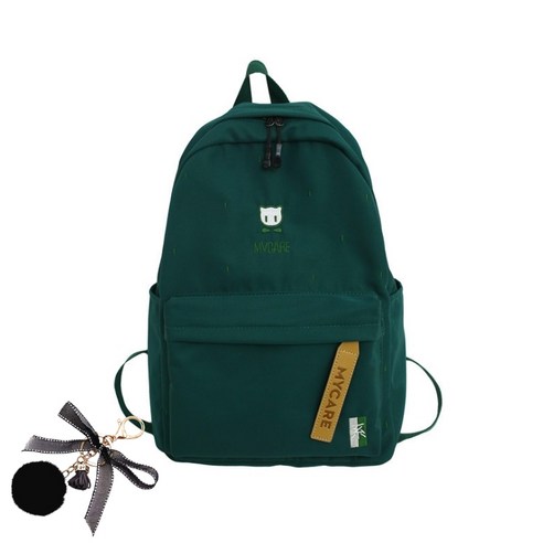심플 대용량 데일리 백팩 + 가방고리 HL191