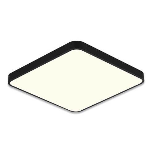 가온엘이디 시스템 LED 거실등 일체형 120W, 주백색(블랙)