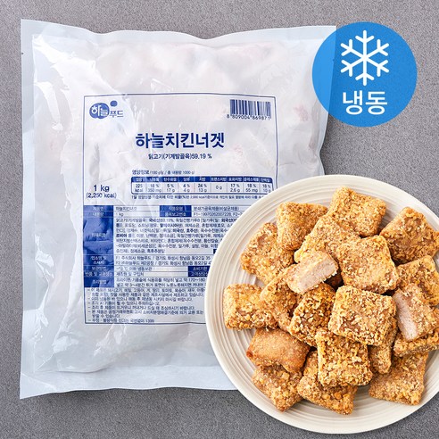 하늘푸드 하늘 치킨너겟 (냉동), 1kg, 1개