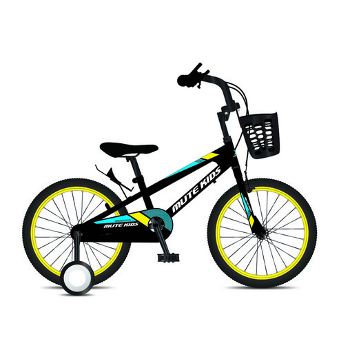 아동용 지오닉스 뮤트키즈 16 자전거, 블랙 + 블루 + 옐로우, 118cm