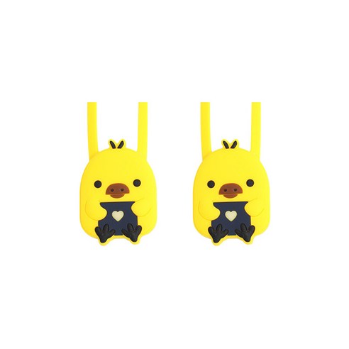 대한 핸드폰 목걸이 줄 캐릭터 타입, 병아리(옐로우), 2개