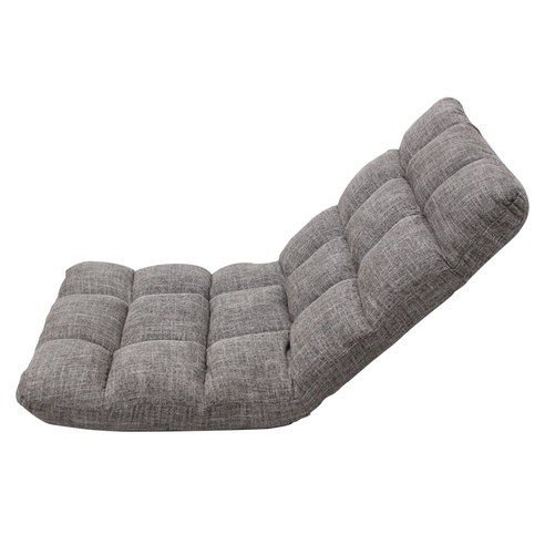 RM 플라톤 1인 접이식 쿠션 좌식의자, 블랙