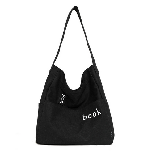 엘코르 book 스타일 심플 포켓 스쿨 숄더백