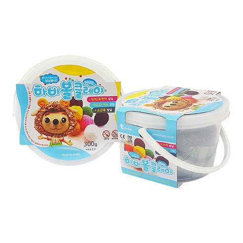 하비볼 클레이 2p, 은색, 300g, 2개